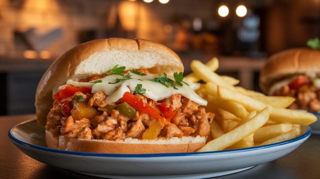 Chicken Philly Sloppy Joes