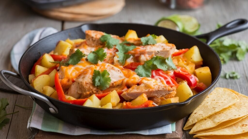 Chicken Taco Potato Skillet