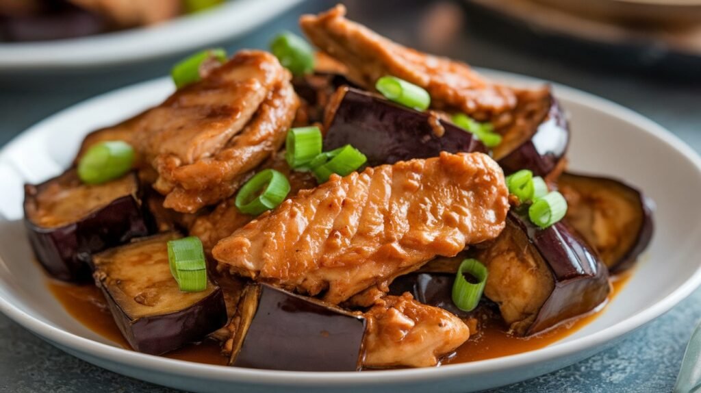 Chicken and Eggplant Stir Fry