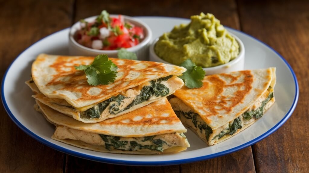 Chicken and Spinach Quesadillas
