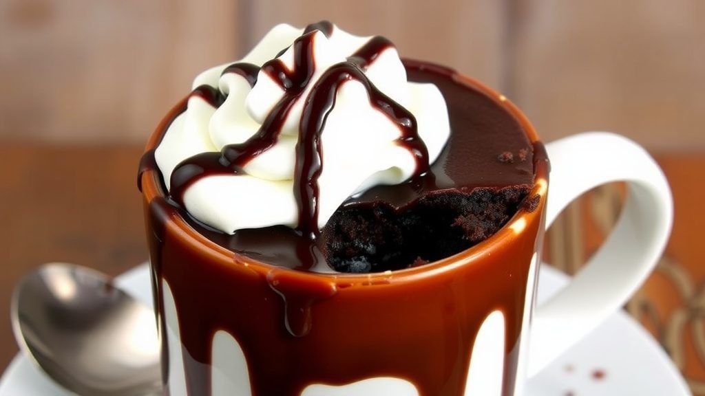 Chocolate Bourbon Mug Cake