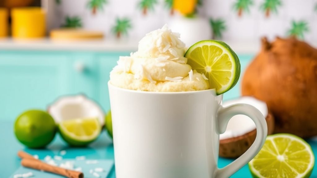Coconut Lime Mug Cake