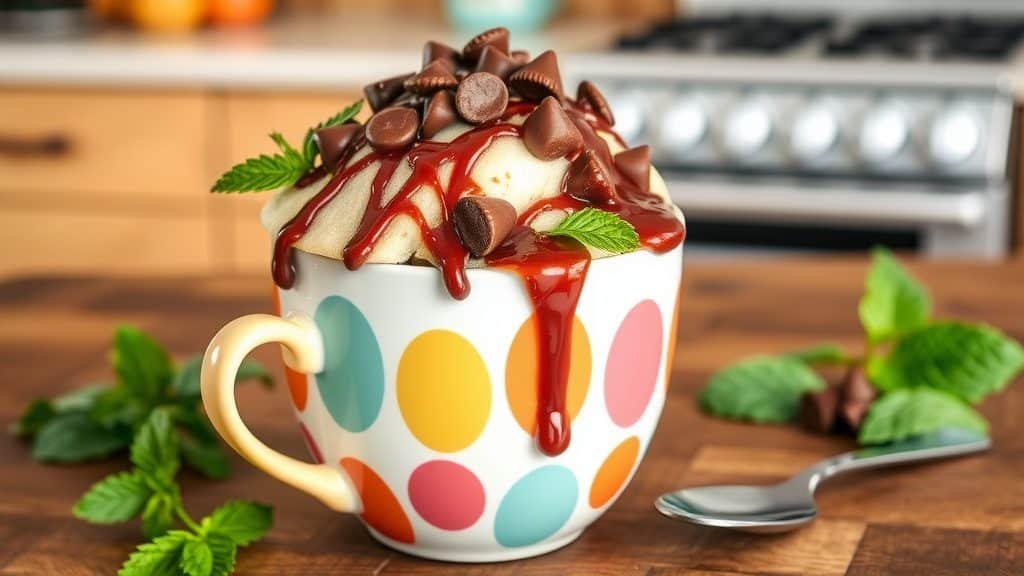 Mint Chocolate Mug Cake