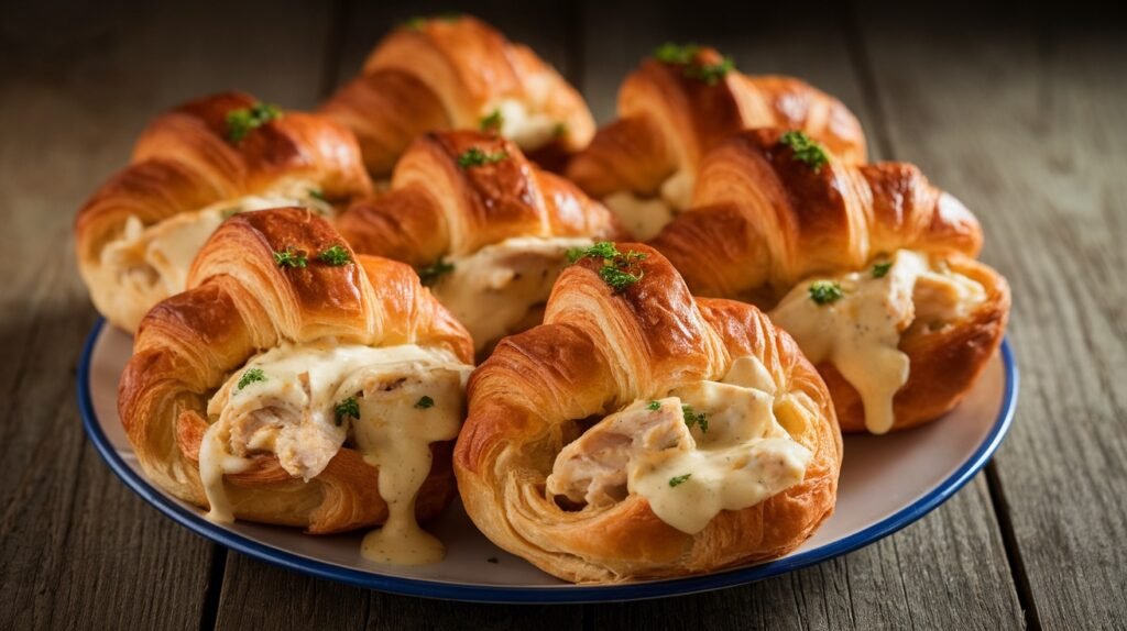 Chicken Alfredo Croissant Pockets
