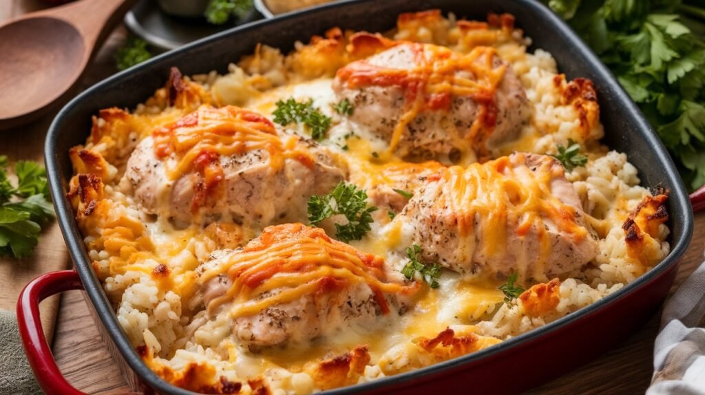 Ranch Chicken and Rice Bake