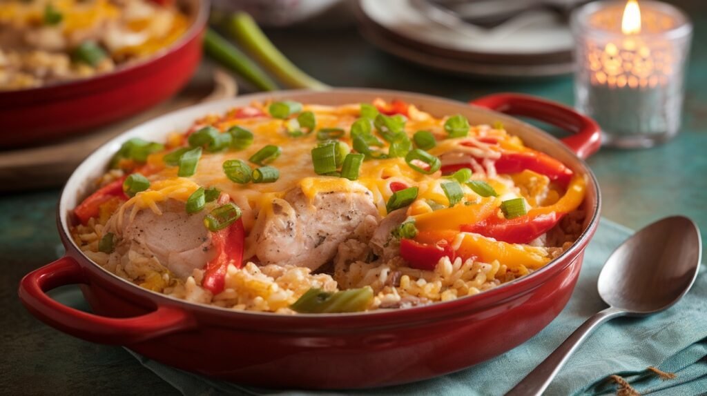 Cajun Chicken and Rice Casserole
