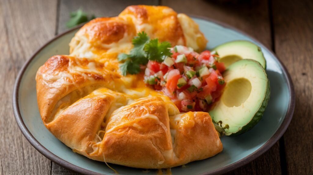 Chicken Fajita Crescent Bake