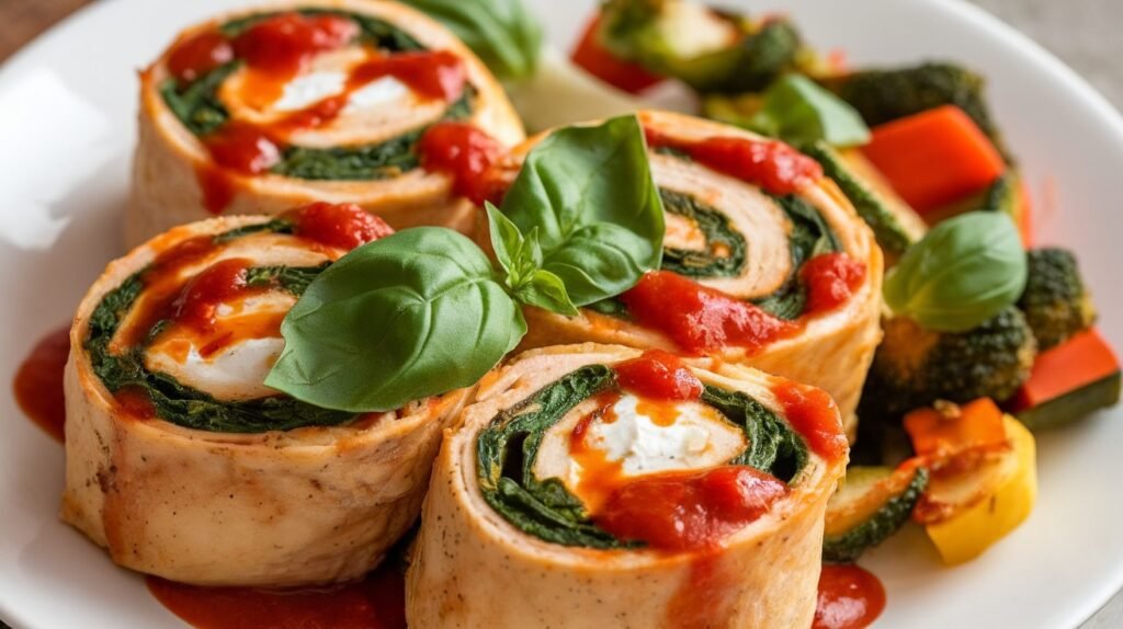 Chicken, Spinach & Ricotta Roll-Ups