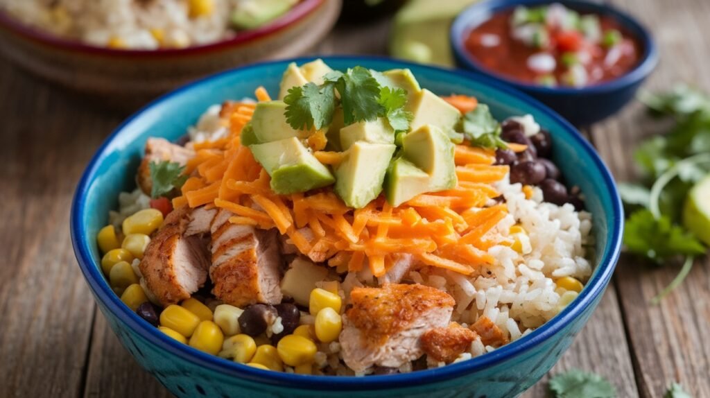 Chicken Taco Rice Bowls