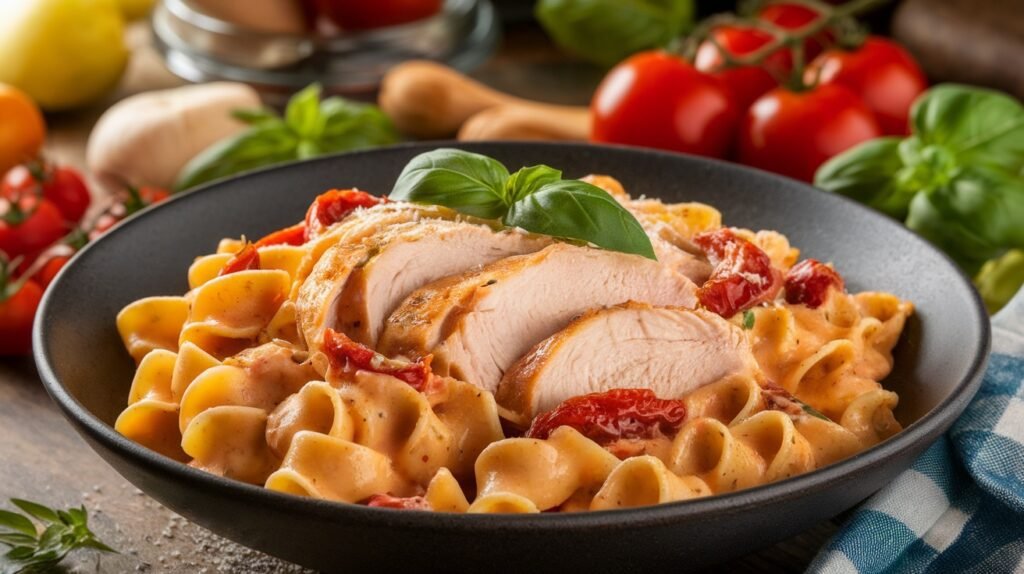Chicken and Sun-Dried Tomato Pasta