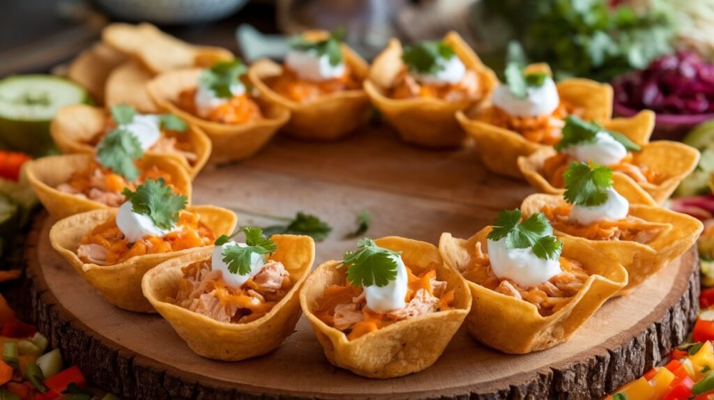 Crispy Chicken Tortilla Cups