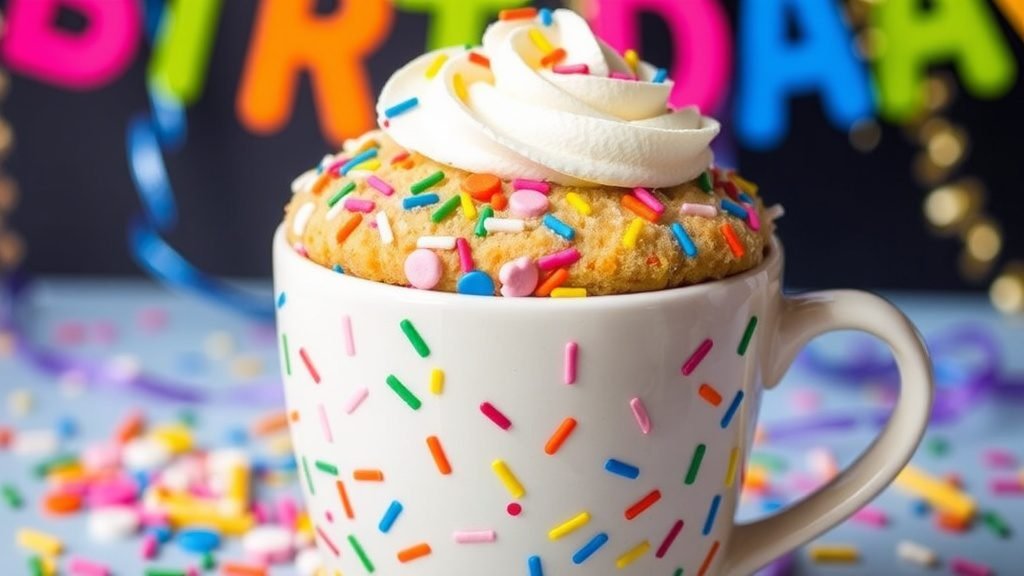 Funfetti Birthday Mug Cake