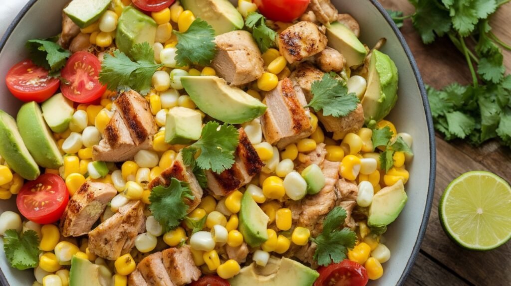 Chicken Avocado Corn Salad