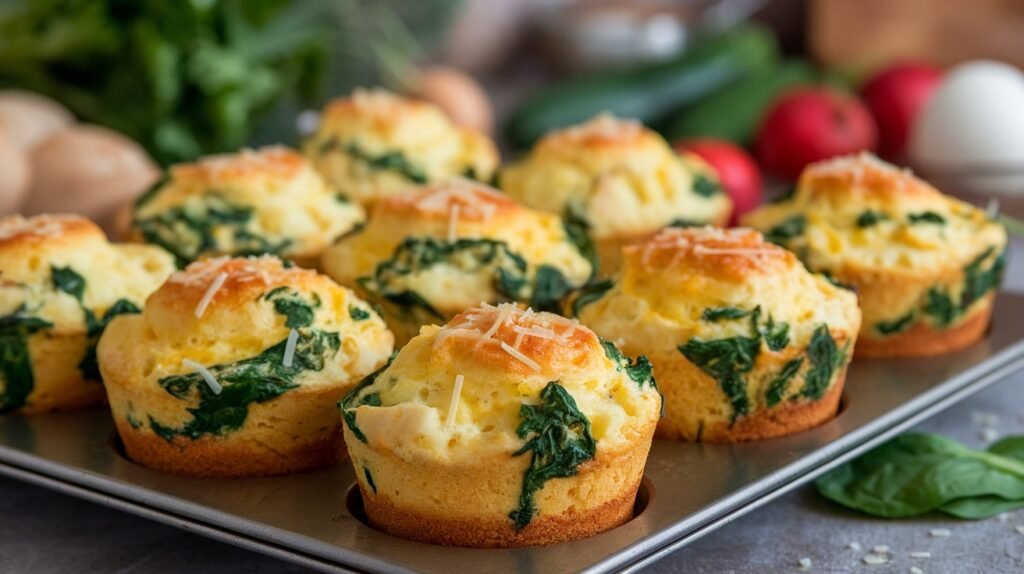 Chicken and Spinach Egg Muffins
