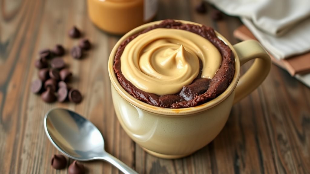 Peanut Butter Fudge Brownie Mug