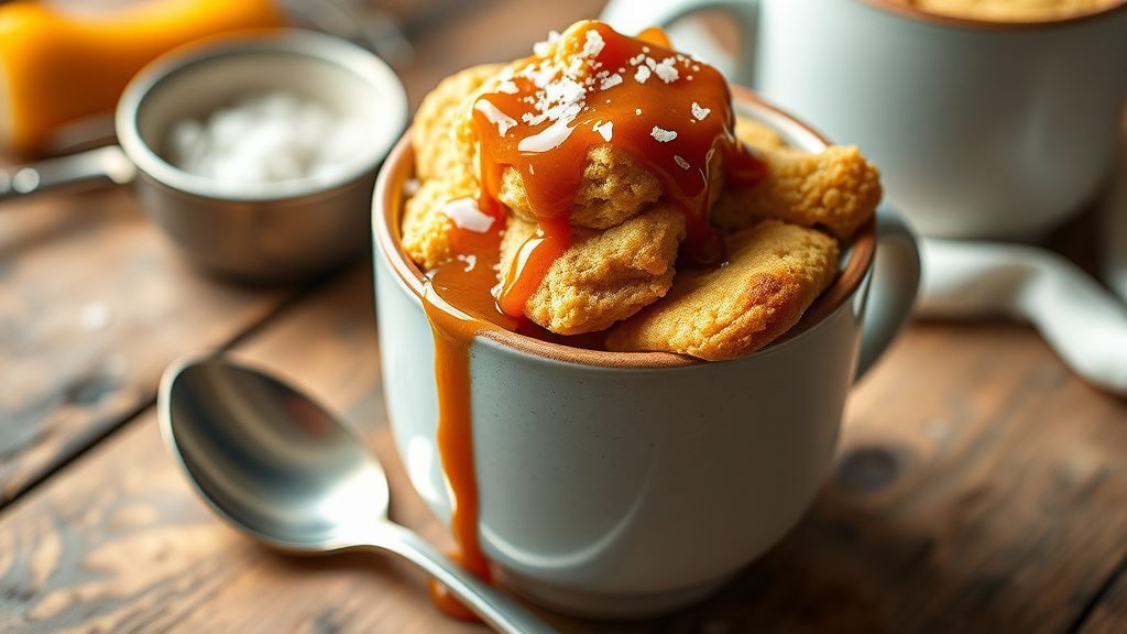 Salted Caramel Mug Cake