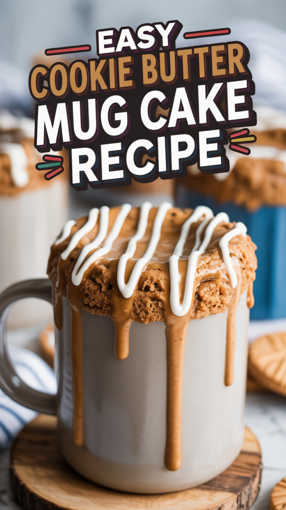 Decadent Cookie Butter Mug Cake Recipe