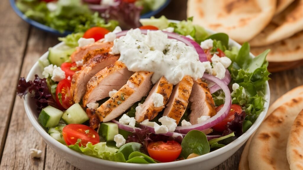 Chicken Gyro Salad Bowls