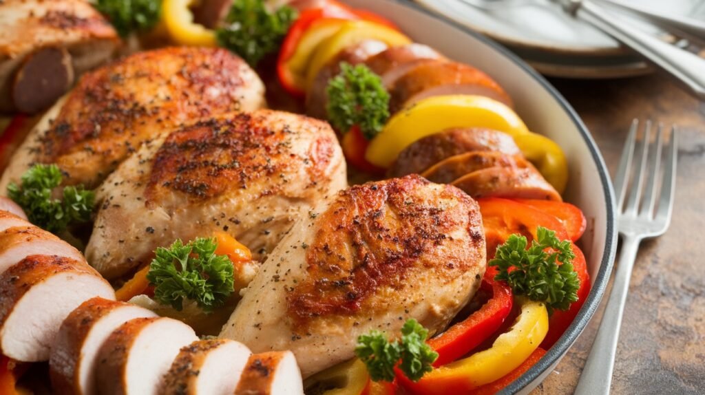 Chicken and Apple Sausage Bake