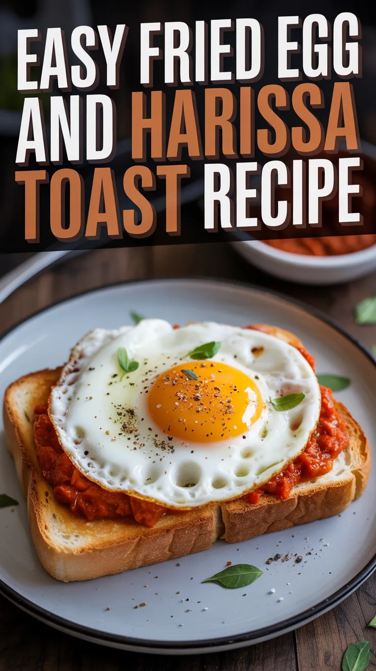 Fried Egg and Harissa Toast