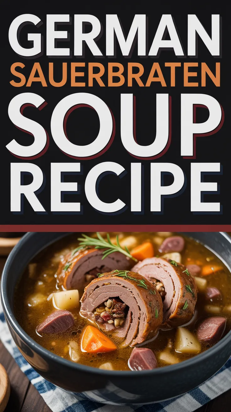 German Sauerbraten Soup