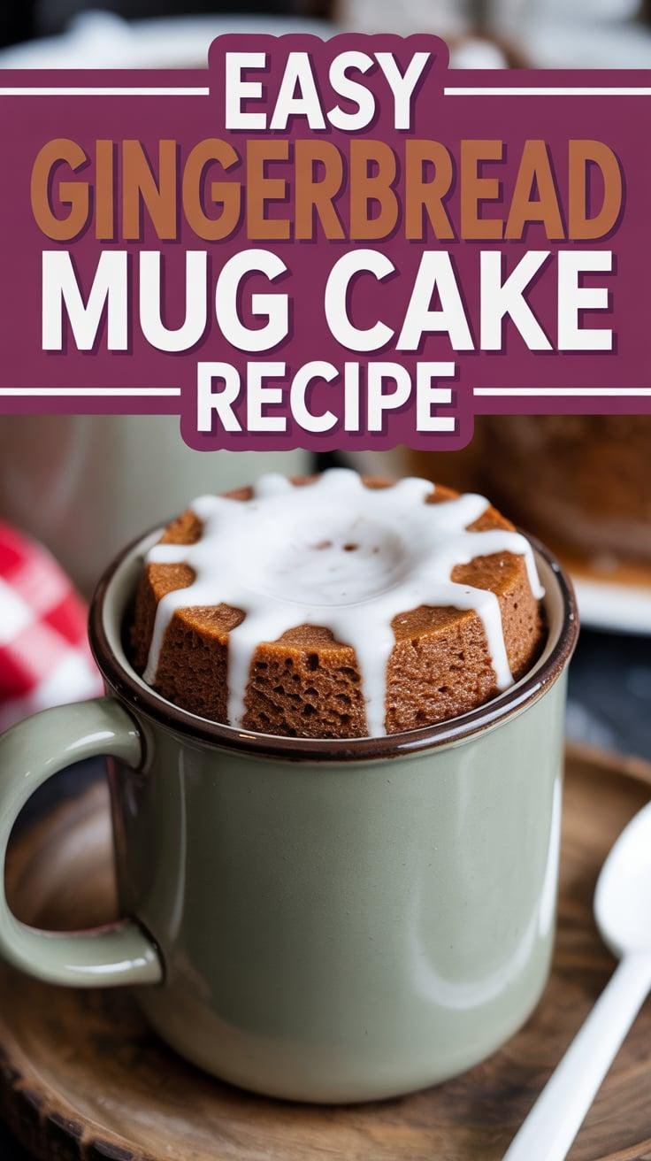 Gingerbread Mug Cake