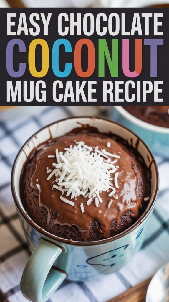Decadent Chocolate Coconut Mug Cake Recipe