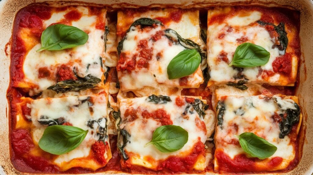 Chicken Spinach Ricotta Lasagna