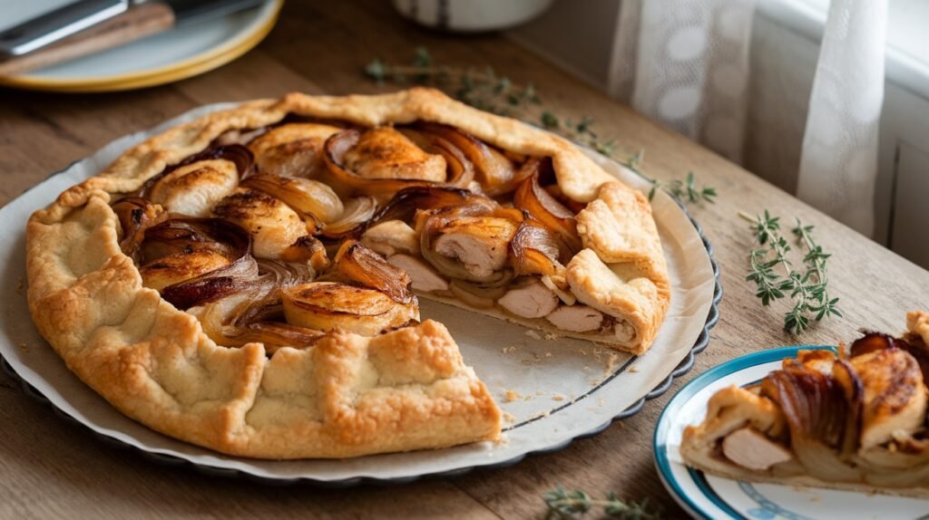 Chicken & Caramelized Onion Galette