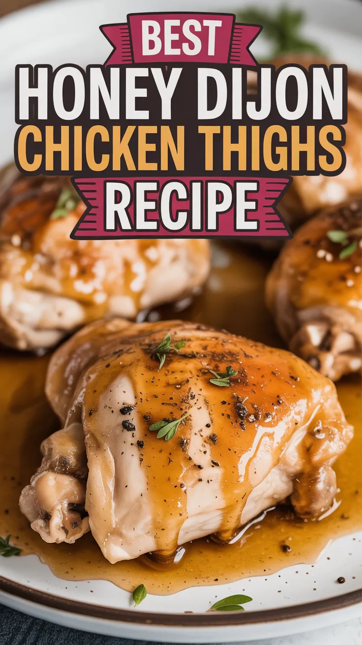 Honey Dijon Chicken Thighs