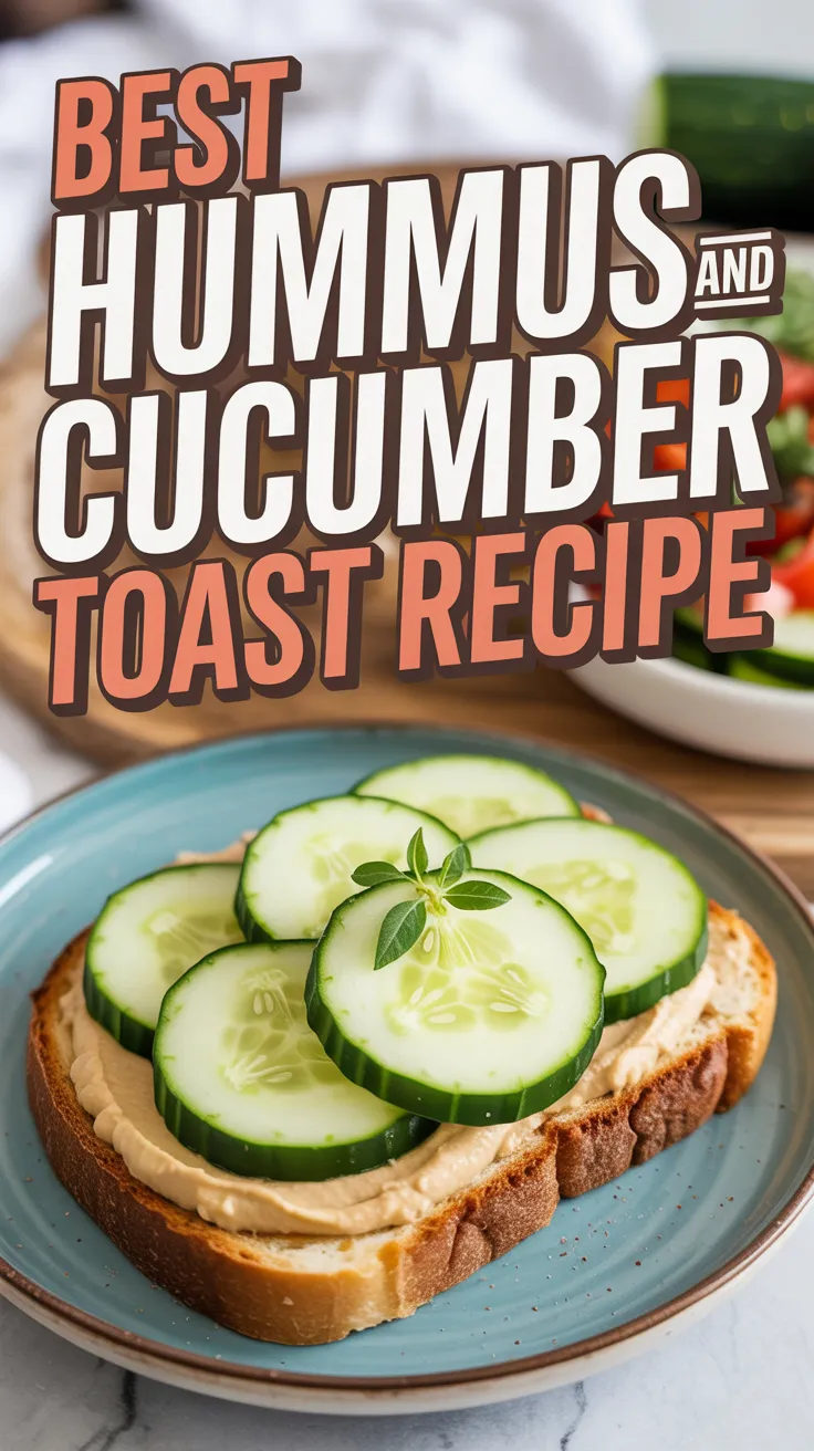 Hummus and Cucumber Toast