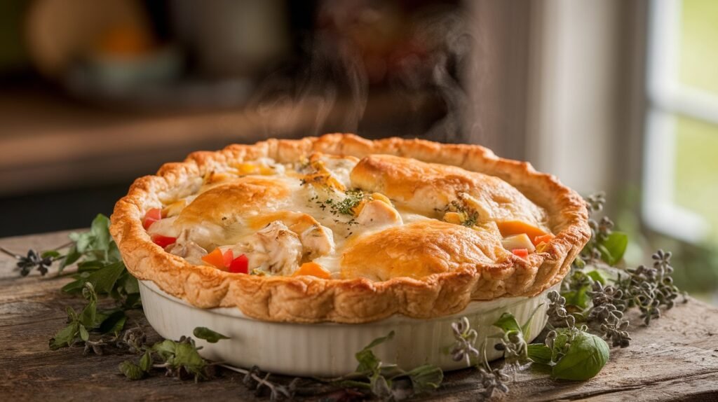 Chicken Alfredo Pot Pie