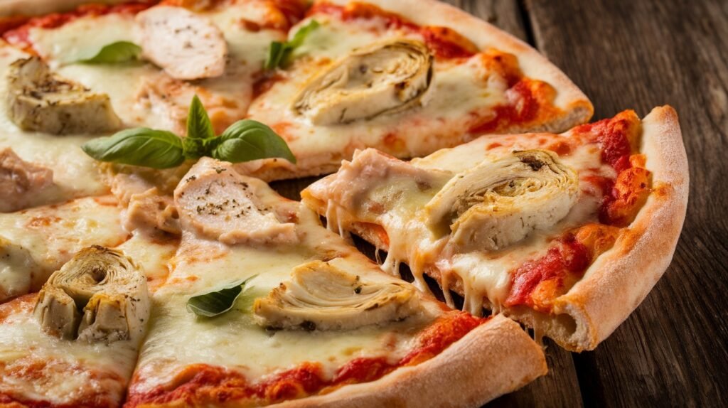 Chicken and Artichoke Pizza