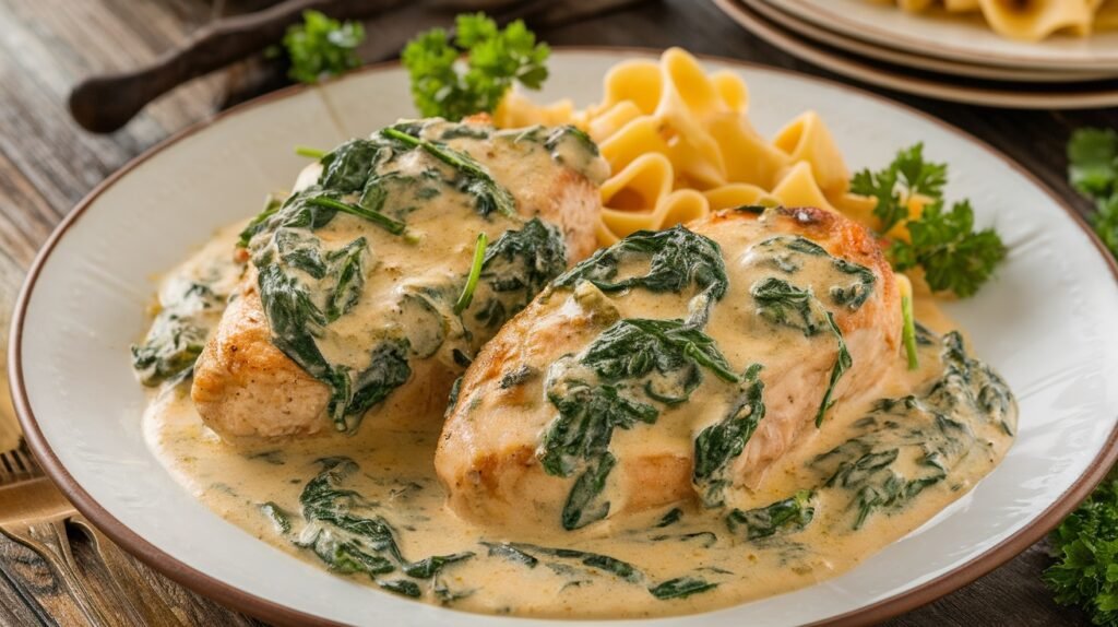 Creamy Garlic Spinach Chicken
