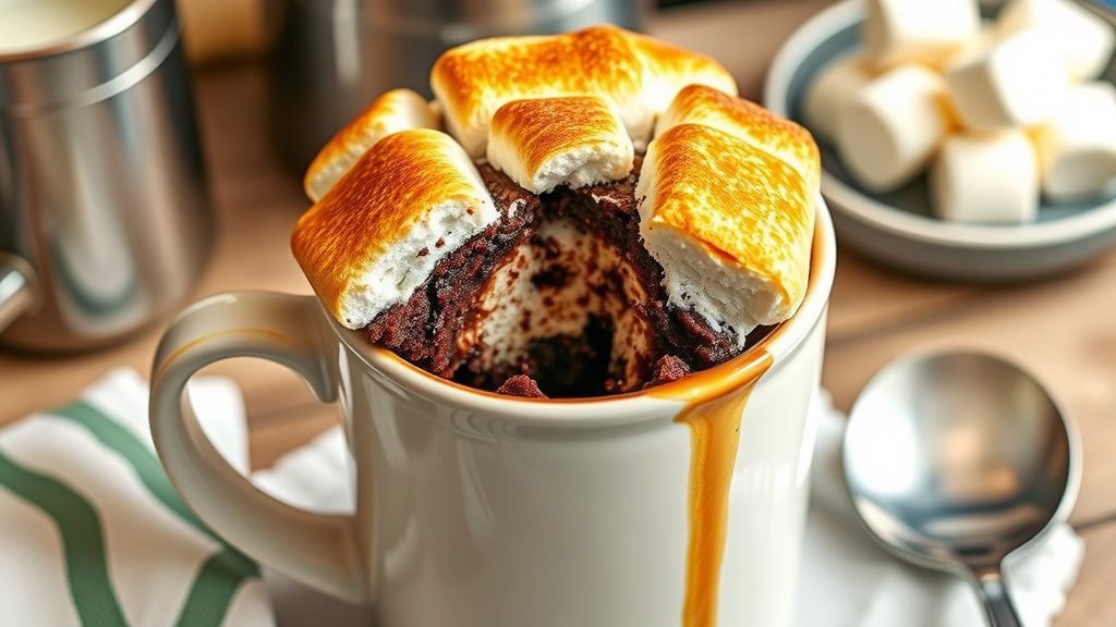 Toasted Marshmallow Mug Cake