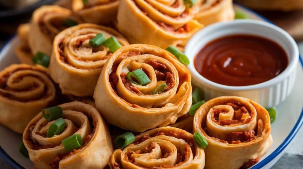 BBQ Chicken Crescent Pinwheels