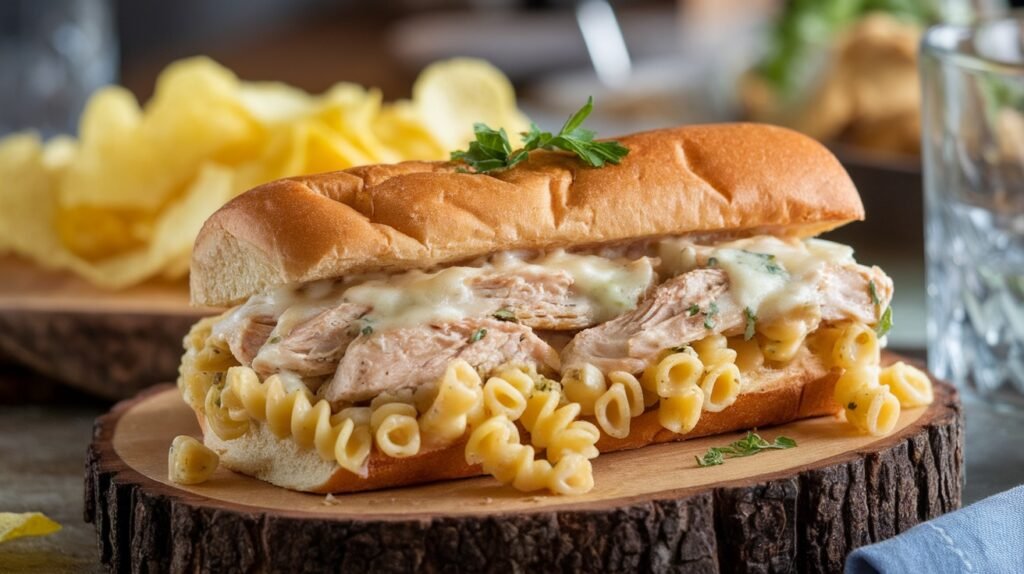 Chicken Caesar Pasta Melts