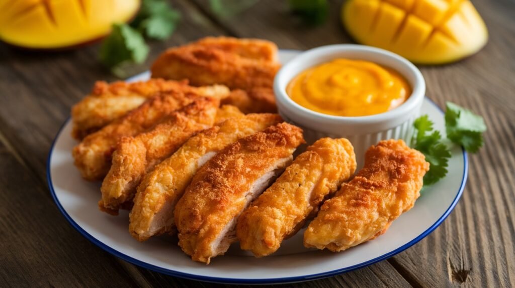 Chicken Tenders with Mango Dipping Sauce