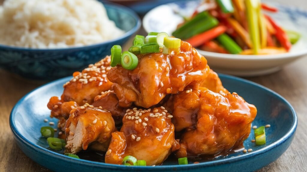 Sticky Orange Glazed Chicken