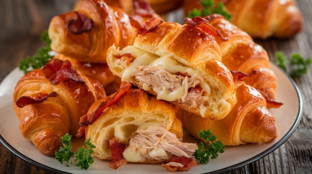 Chicken and Bacon Croissant Melts