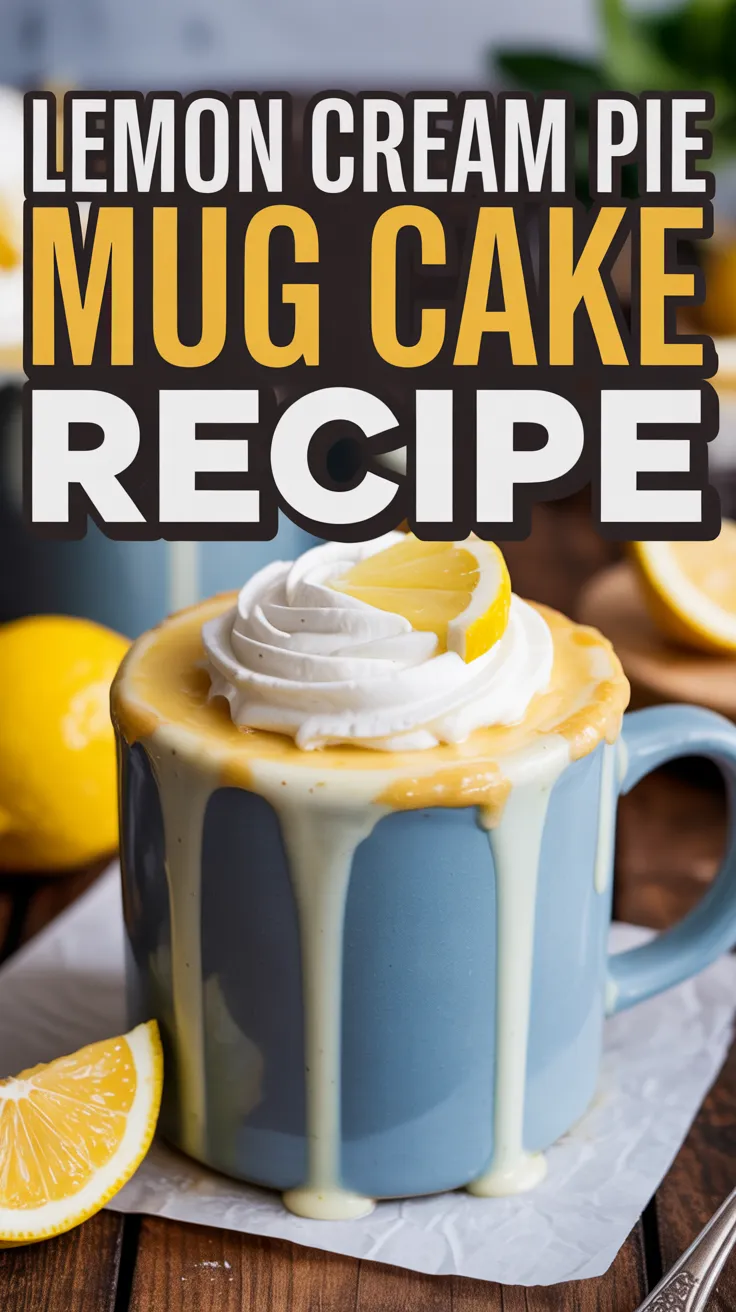 Lemon Cream Pie Mug Cake