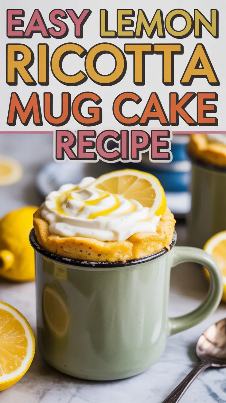 Lemon Ricotta Mug Cake