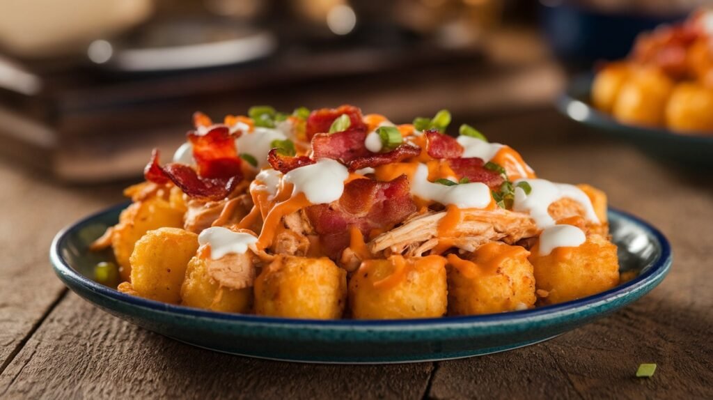 Chicken and Bacon Loaded Tater Tots
