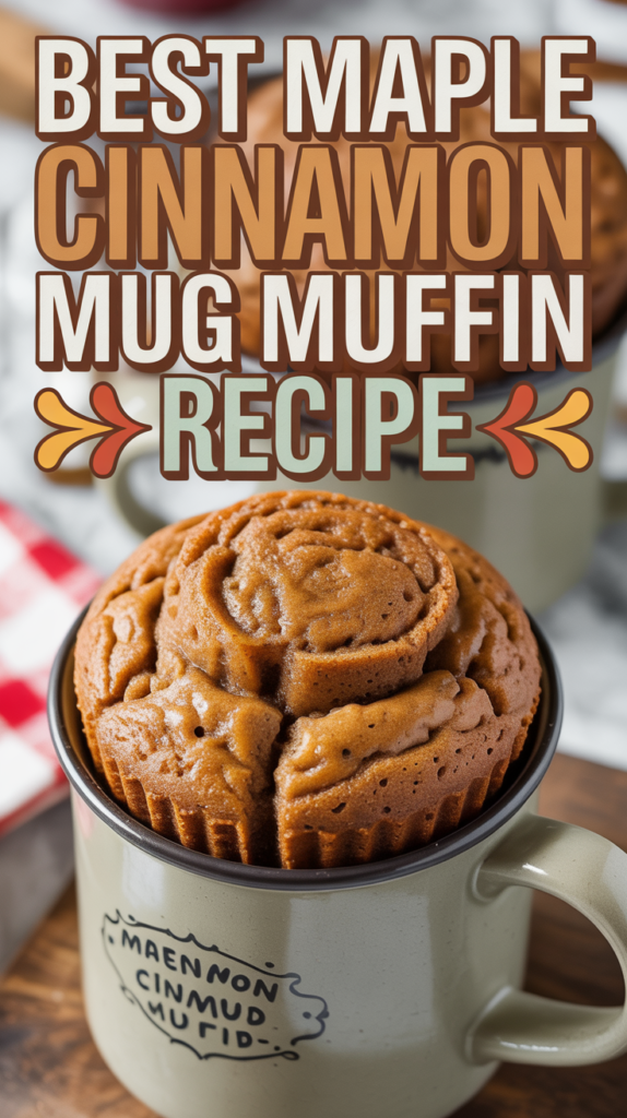 Quick Maple Cinnamon Mug Muffin Recipe
