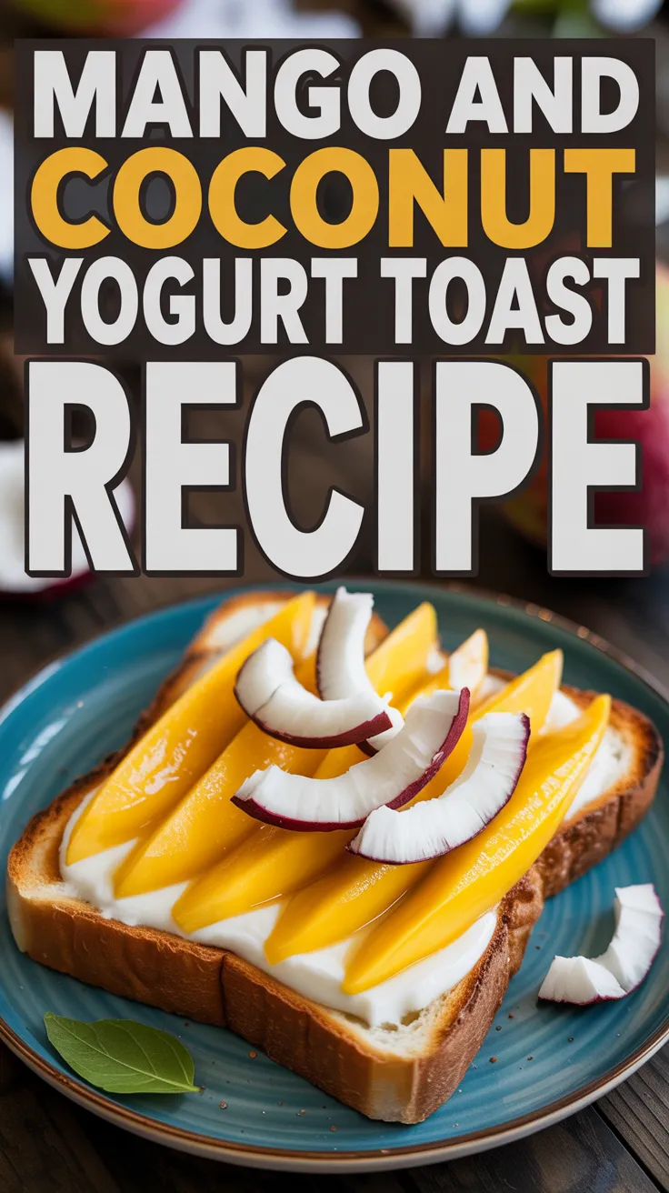 Mango and Coconut Yogurt Toast