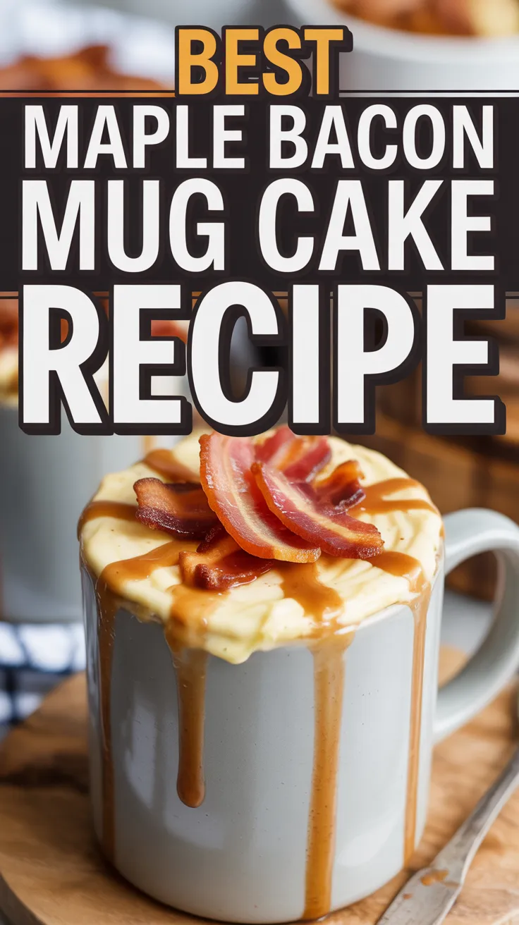 Maple Bacon Mug Cake
