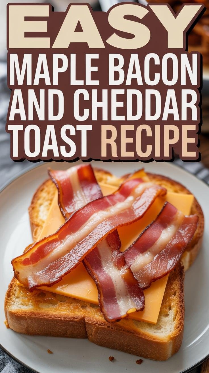 Maple Bacon and Cheddar Toast