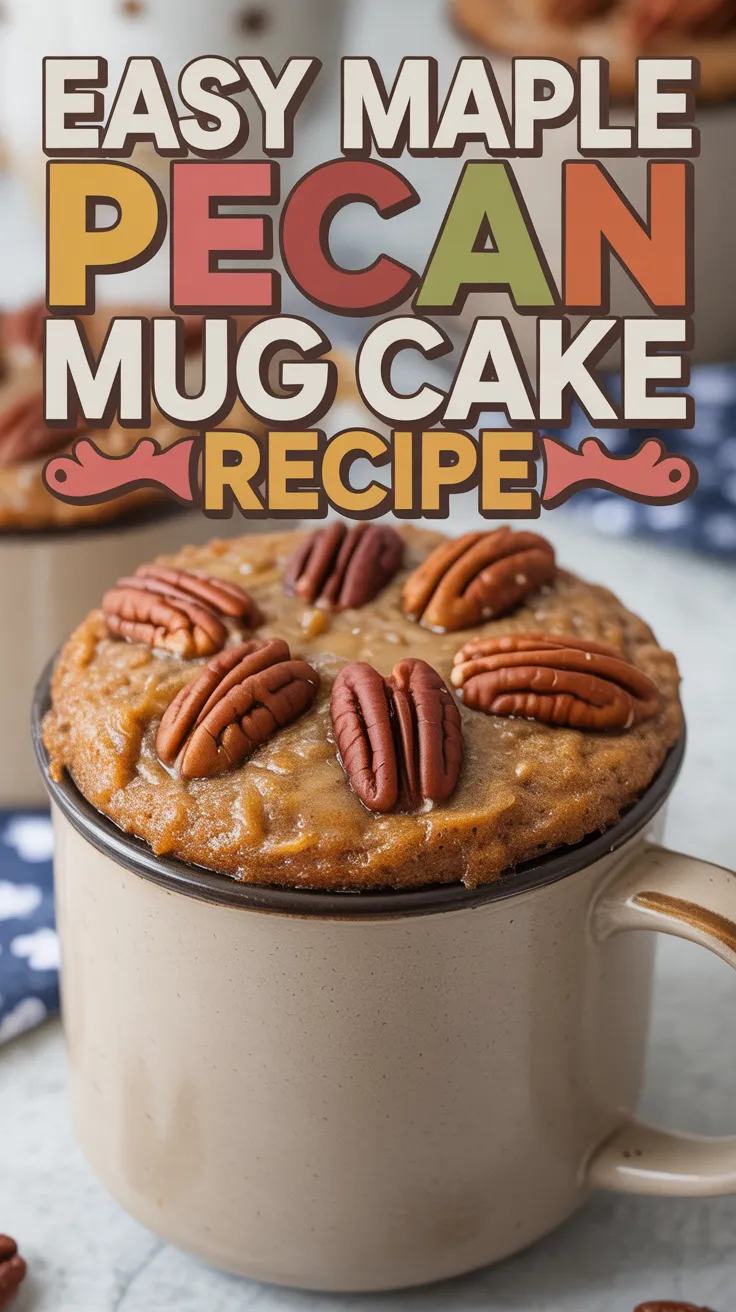 Maple Pecan Mug Cake
