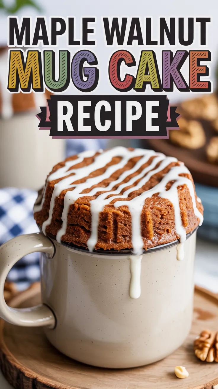 Maple Walnut Mug Cake