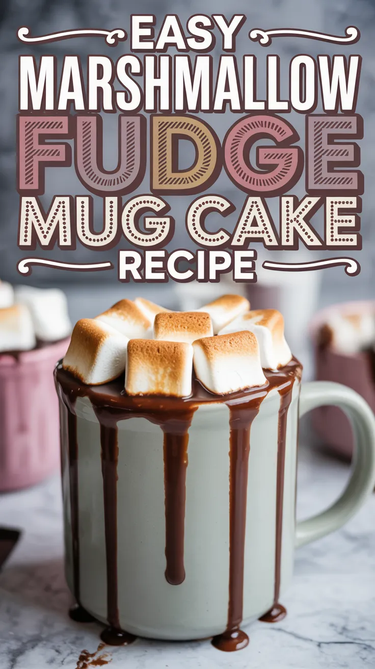 Marshmallow Fudge Mug Cake